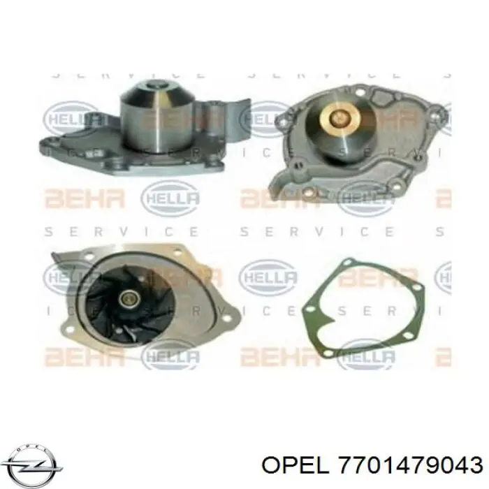 Помпа охлаждения Opel 7701479043 цена, от 29.81 USD