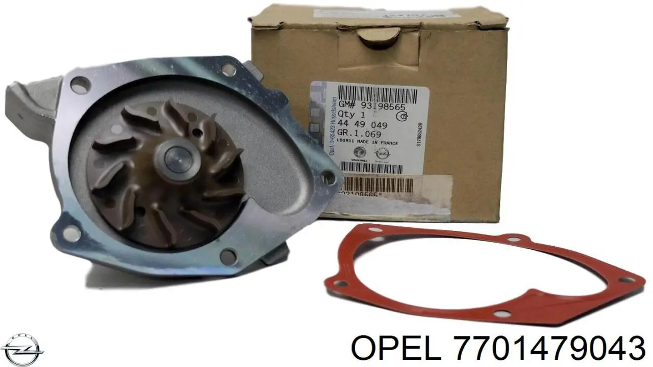 Водяной насос Opel 7701479043