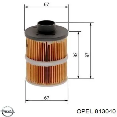 Корпус топливного фильтра 813040 Opel