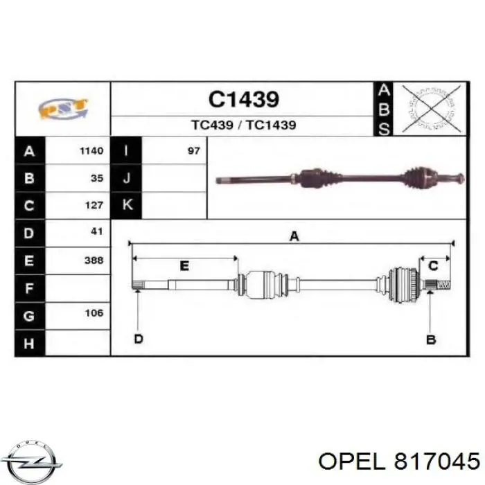  0817045 Opel