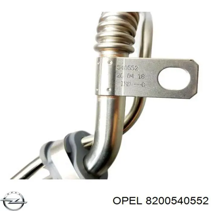 Трубка (шланг) подачи масла к турбине 8200540552 Opel