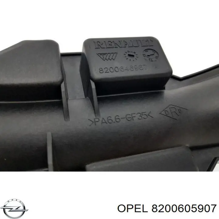 Патрубок воздушный, выход из турбины/компрессора (наддув) Opel 8200605907 цена, от 27.44 USD