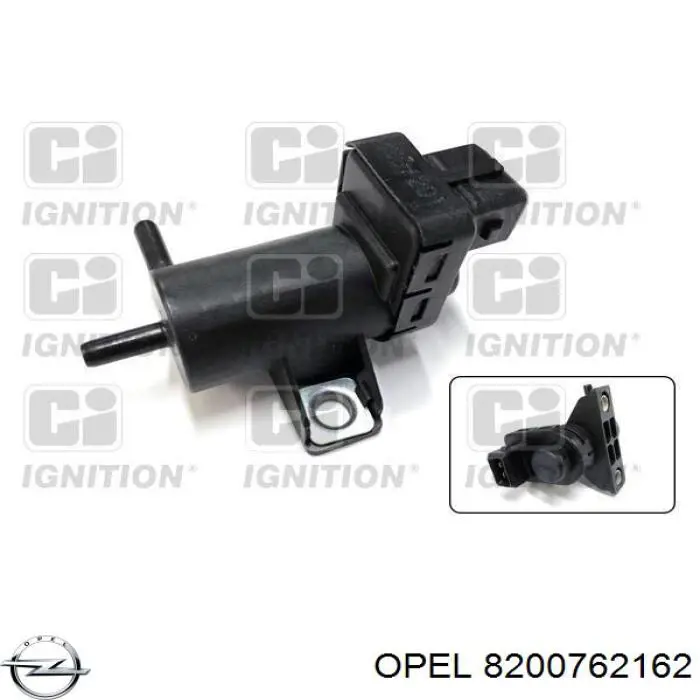 Клапан соленоид регулирования заслонки EGR 8200762162 Opel