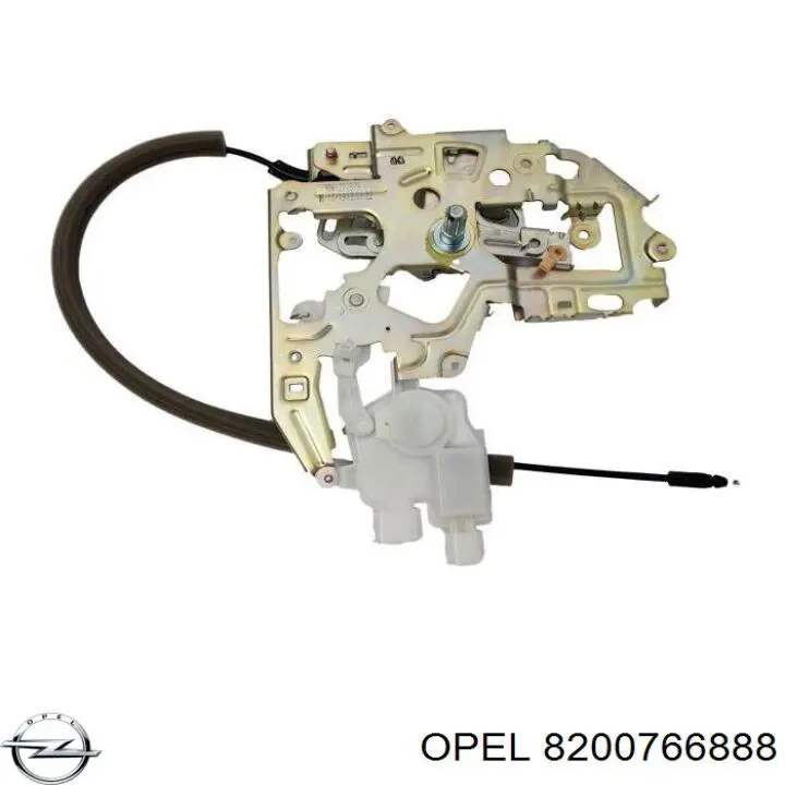 8200766888 Opel fecho da porta traseira direita batente