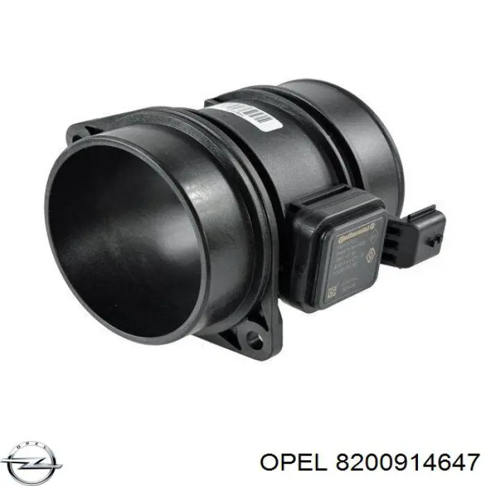 8200914647 Opel sensor de fluxo (consumo de ar, medidor de consumo M.A.F. - (Mass Airflow))