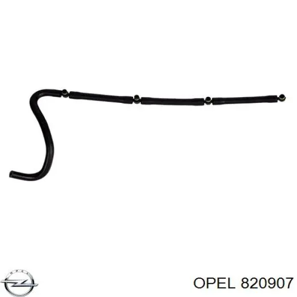 820907 Opel трубка топливная, обратная от форсунок