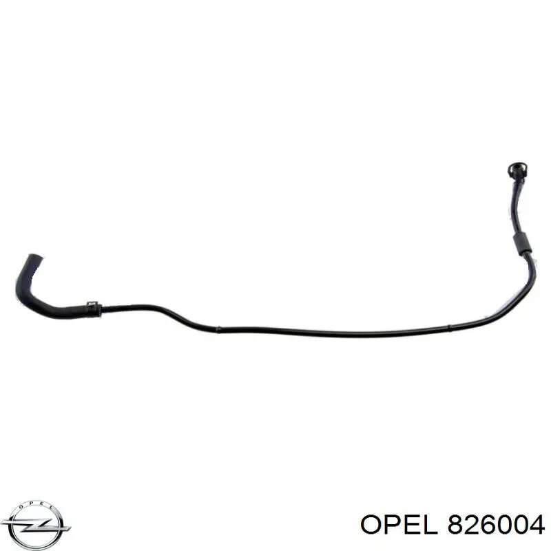 826004 Opel шланг (патрубок обогрева дроссельной заслонки)