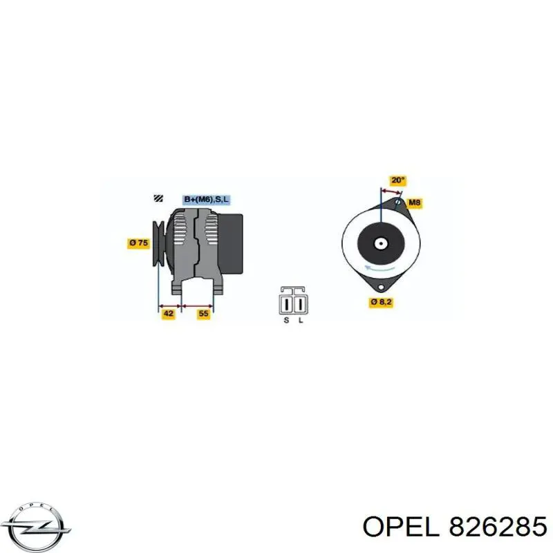 Купить 826285 Opel Потенциометр