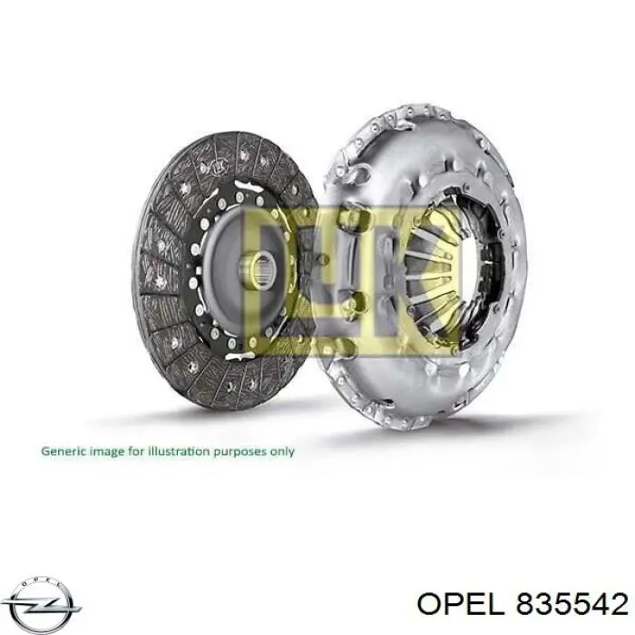 Купить 835542 Opel Патрубок воздушный, вход в турбину (наддув)