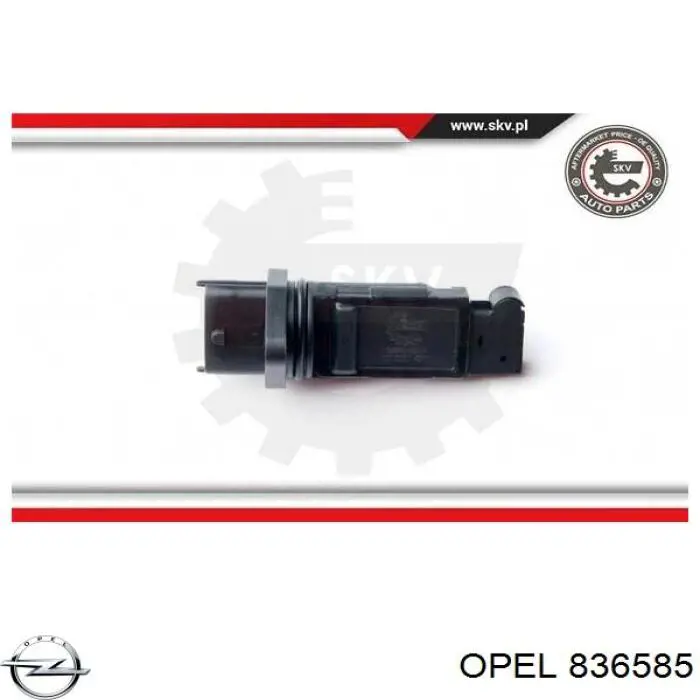 Датчик массового расхода воздуха Opel 836585 цена, от 32.27 USD