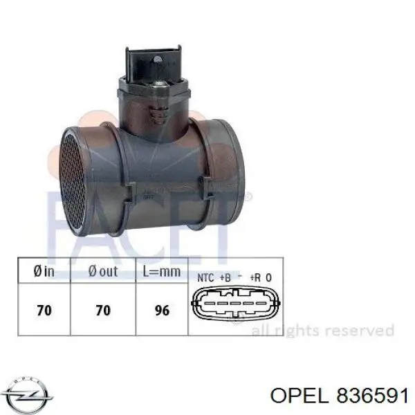 Купить 836591 Opel Воздухомер