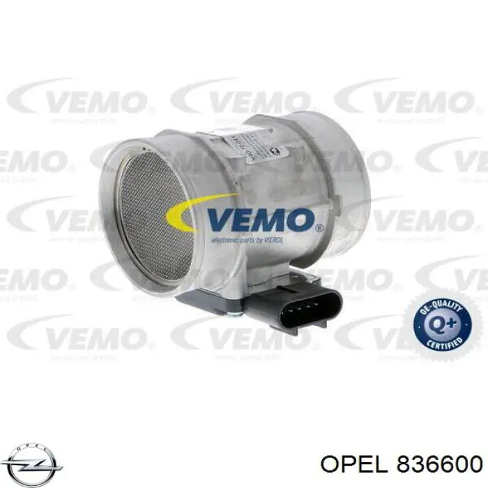 Датчик массового расхода воздуха Opel 836600 цена, от 41.46 USD