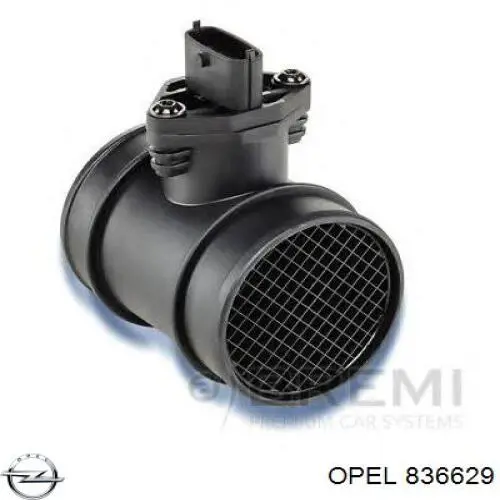 836629 Opel sensor de fluxo (consumo de ar, medidor de consumo M.A.F. - (Mass Airflow))