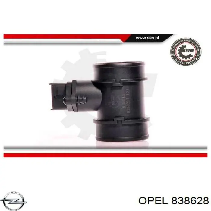 Датчик массового расхода воздуха Opel 838628 цена, от 46.09 USD