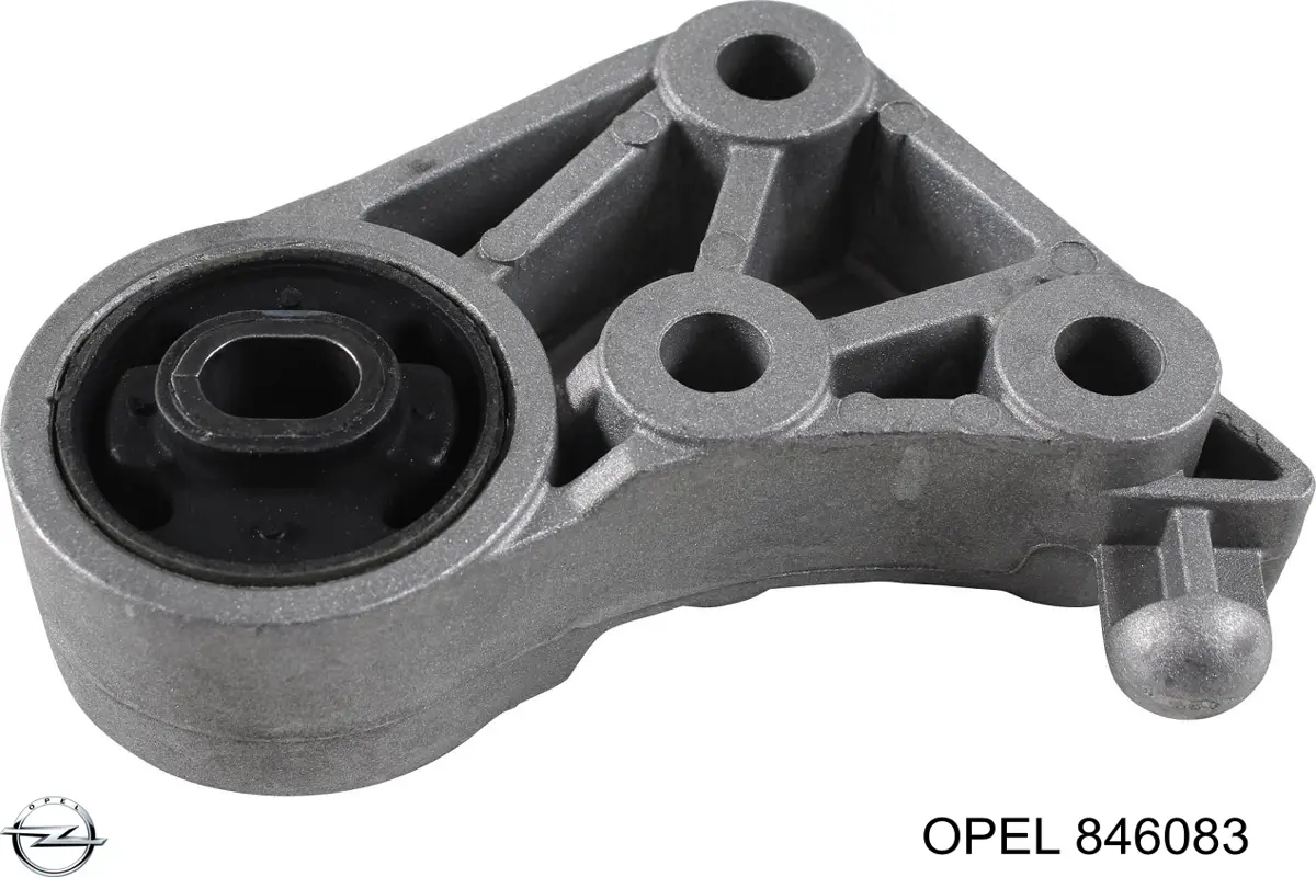846083 Opel Кронштейн подушки (опоры) двигателя задней