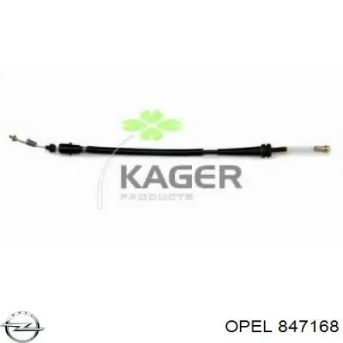 847168 Opel трос/тяга газа (акселератора)