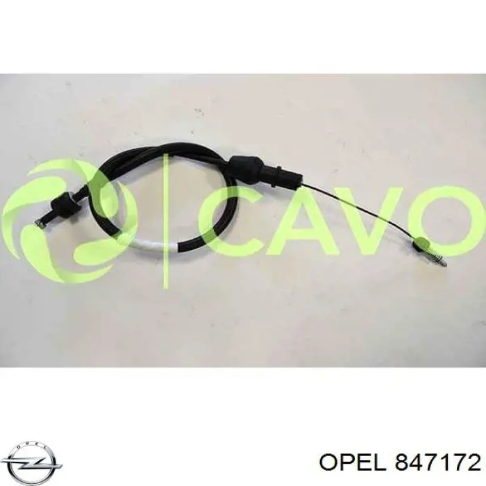 847172 Opel cabo/pedal de gás (de acelerador)