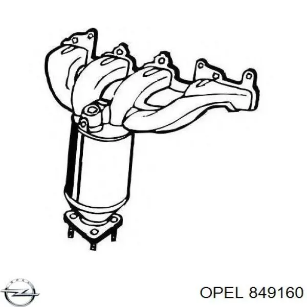Каталитический нейтрализатор отработавших газов Opel 849160 цена, от 316.73 USD