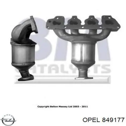 24412000 Opel Конвертор-катализатор