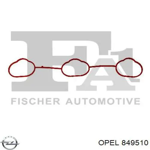 849510 Opel прокладка впускного коллектора верхняя