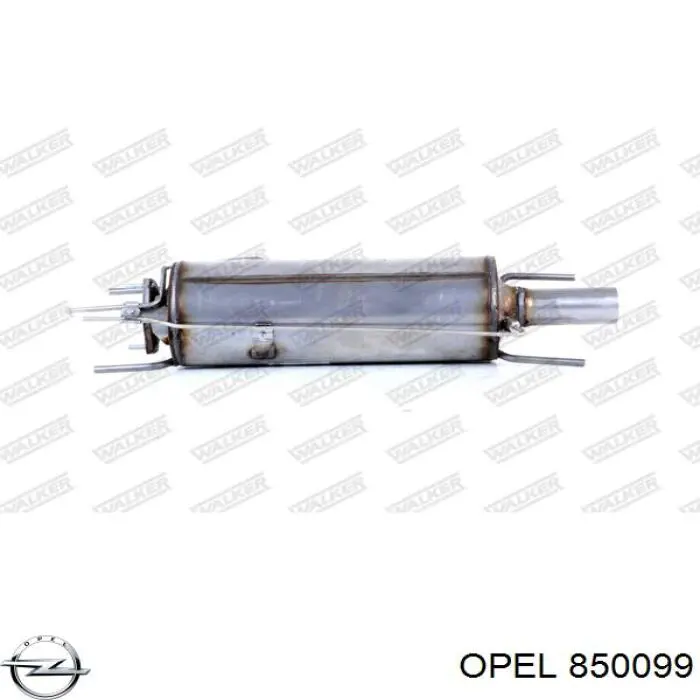 850099 Opel сажевый фильтр системы отработавших газов