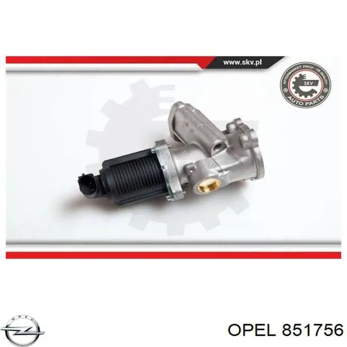 Клапан EGR, рециркуляции газов Opel 851756