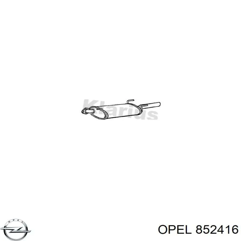 Глушитель  Opel 852416