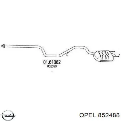 852488 Opel Выхлопная труба