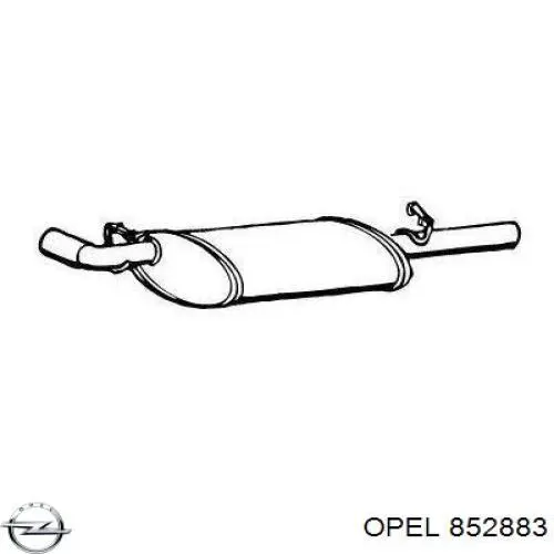 Глушитель задний 852883 Opel