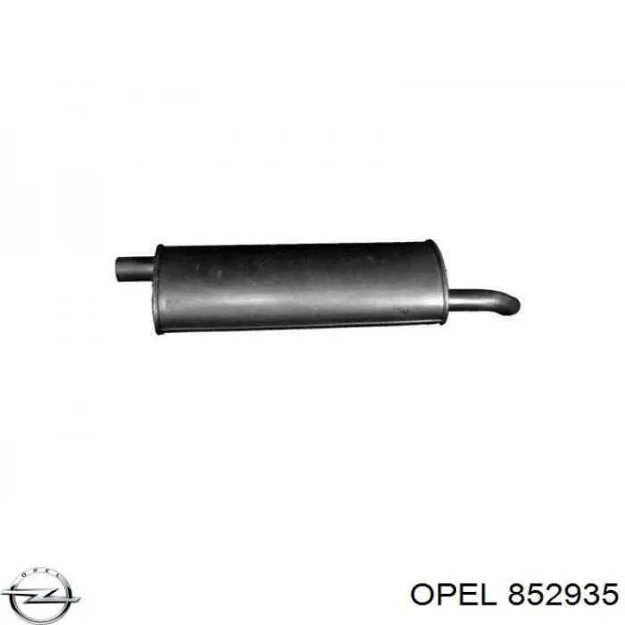 Глушитель задний 852935 Opel