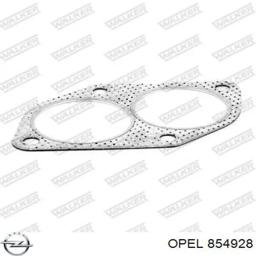 854928 Opel vedante de tubo de admissão do silenciador