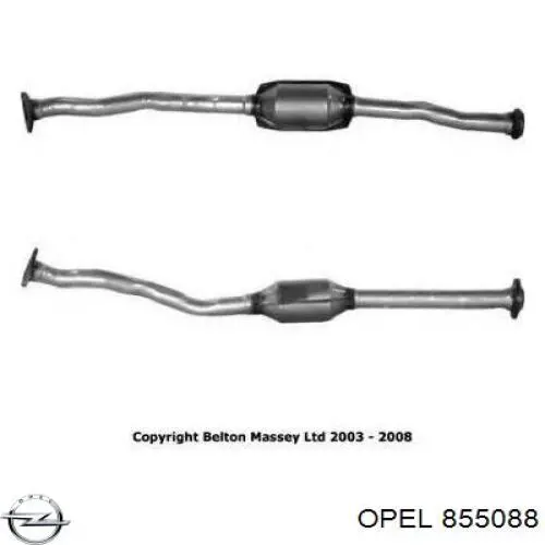 855088 Opel Конвертор-катализатор