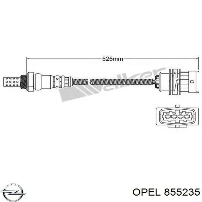 Лямбда датчик кислорода Opel 855235 цена, от 34.78 USD