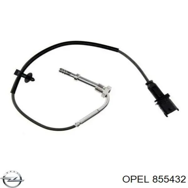 855432 Opel sensor de temperatura dos gases de escape (ge, até o catalisador)