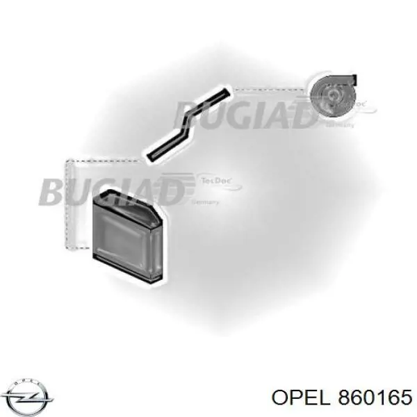 Шланг/патрубок интеркуллера Opel 860165 цена, от 23.54 USD