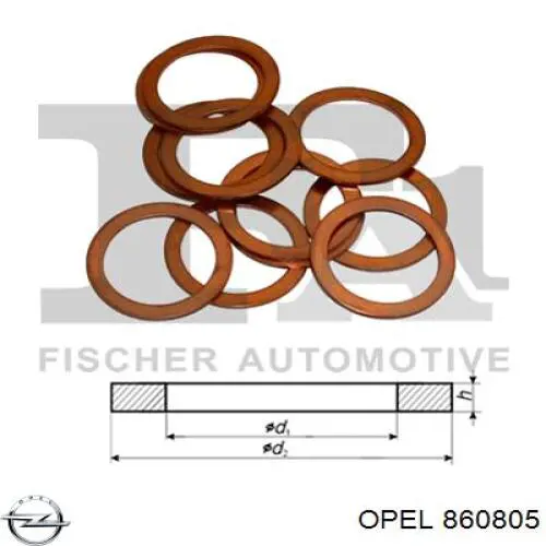 Прокладка шланга подачи масла к турбине Opel 860805 цена, от 1.31 USD