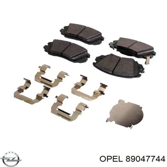 Задние тормозные колодки 89047744 Opel