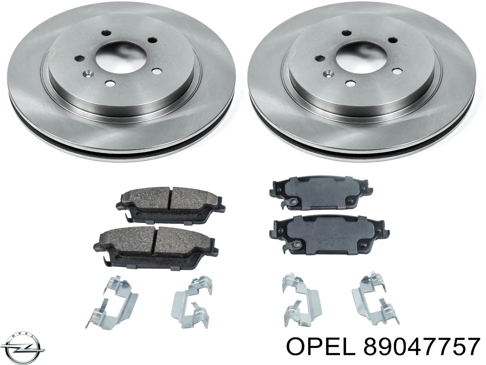 89047757 Opel колодки тормозные задние дисковые