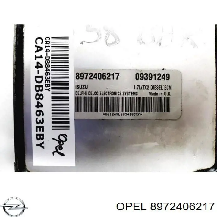  Opel 8972406217 цена, от 62.08 USD