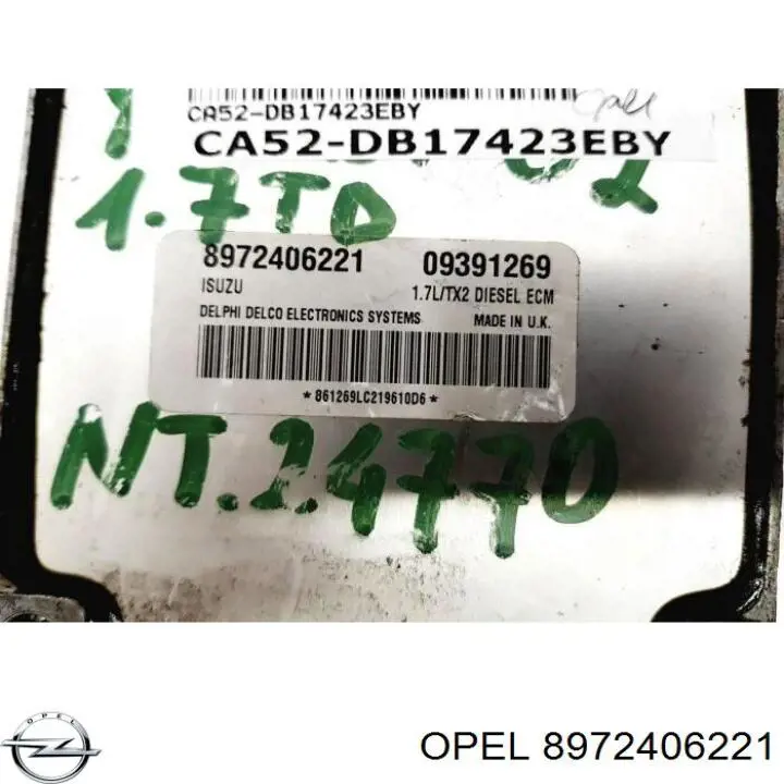 Купить 8972406221 Opel 