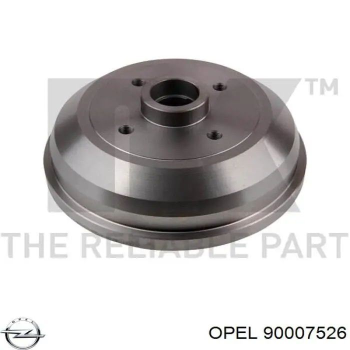Купить 90007526 Opel Тормозной барабан