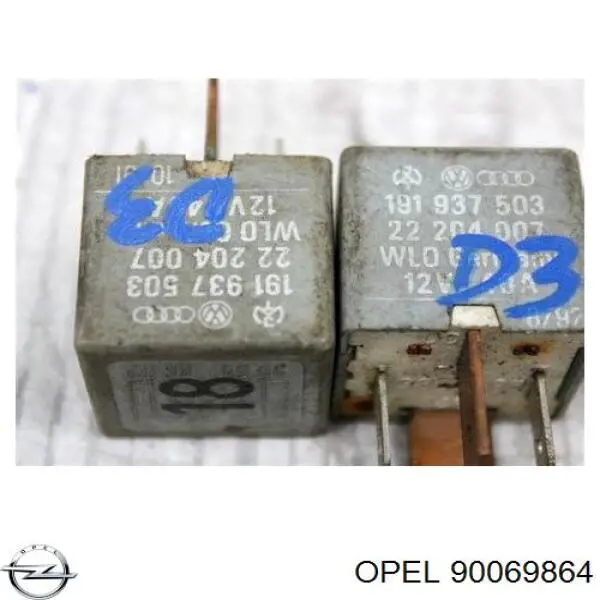 Реле цикличности дворников Opel 90069864 цена, от 4.41 USD