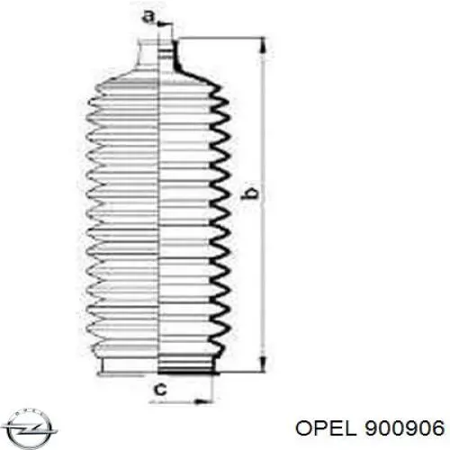 Пыльник тяги Opel 900906 цена, от 7.45 USD