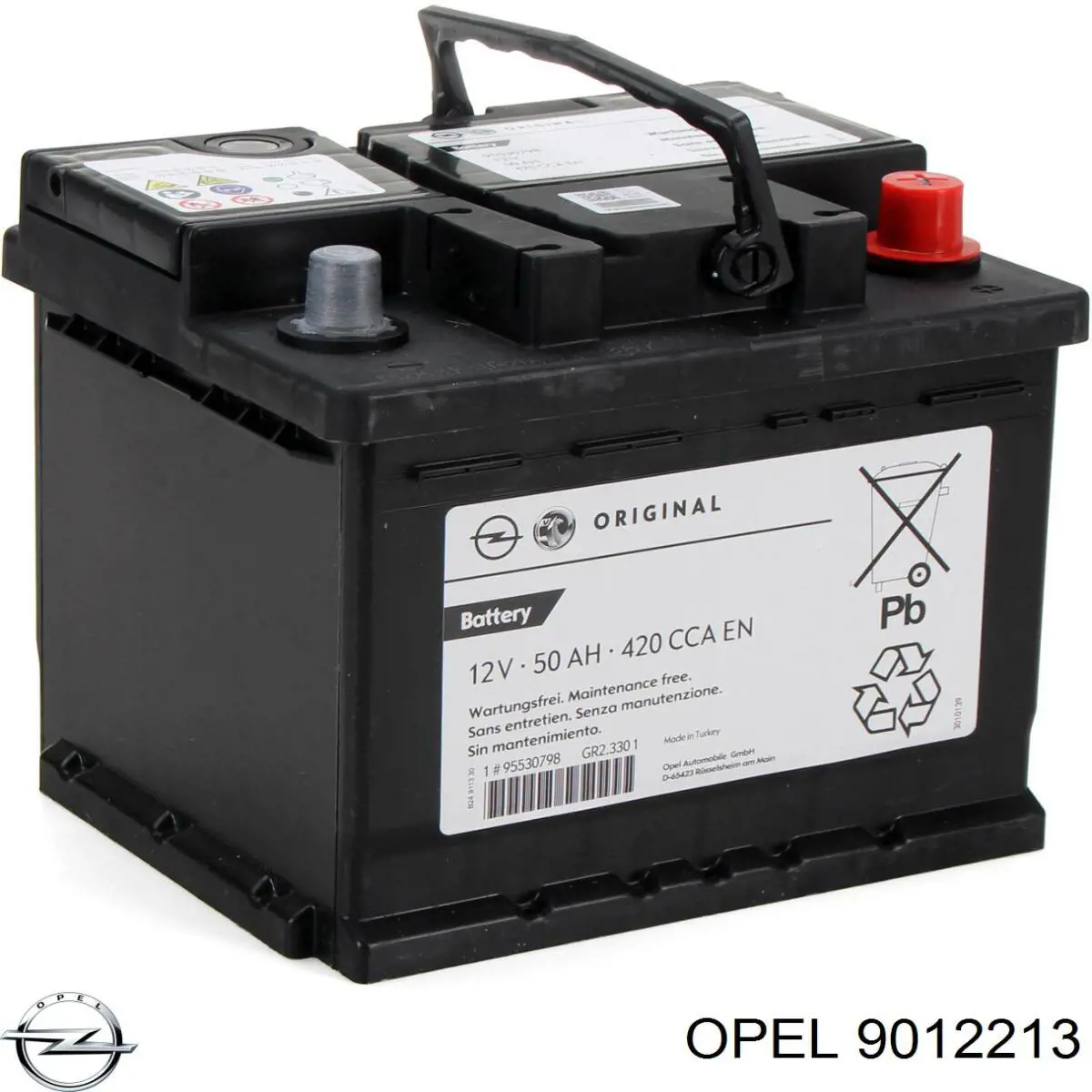 Аккумулятор Opel 9012213