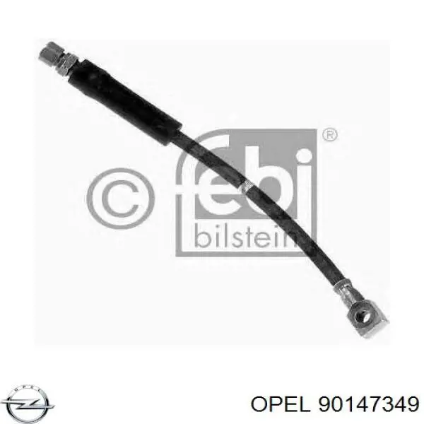 90147349 Opel Гибкая тормозная трубка передняя
