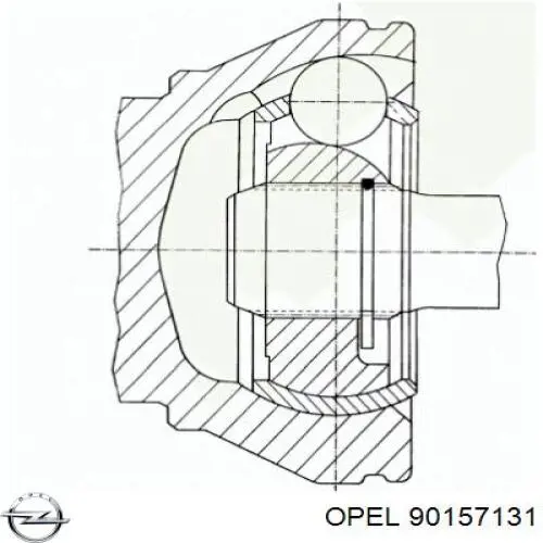 90157131 Opel шрус наружный передний