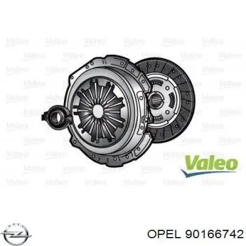 90166742 Opel kit de embraiagem (3 peças)