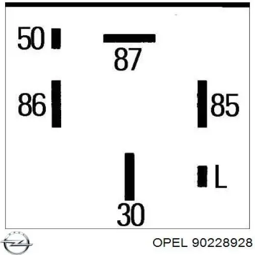 Реле свечей накала 90228928 Opel