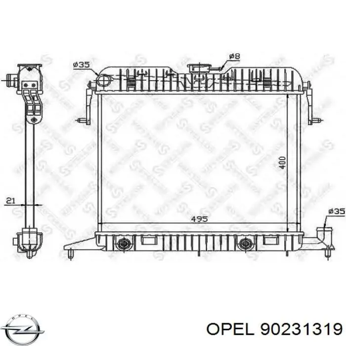 Радиатор охлаждения двигателя Polcar 5525082 цена, от 53.57 USD
