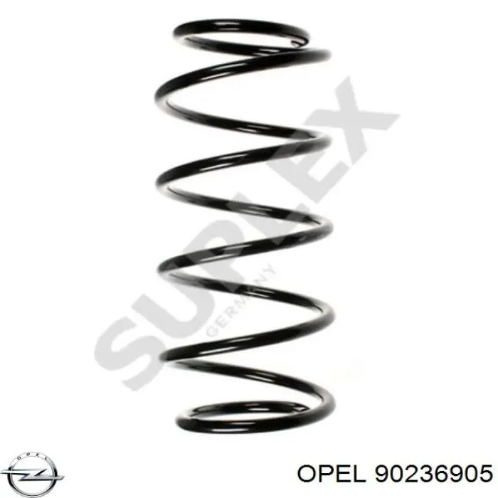 Передняя пружина 90236905 Opel